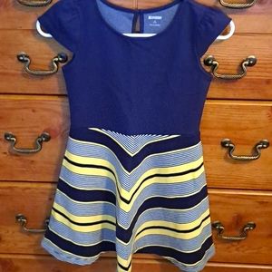 Navy and Yellow Gymboree Dress, NWT 7/8